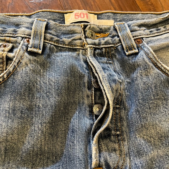 Vintage Levi’s 501 Original Fit Button Fly Jeans Mexico Medium Stonewash - Picture 4 of 16
